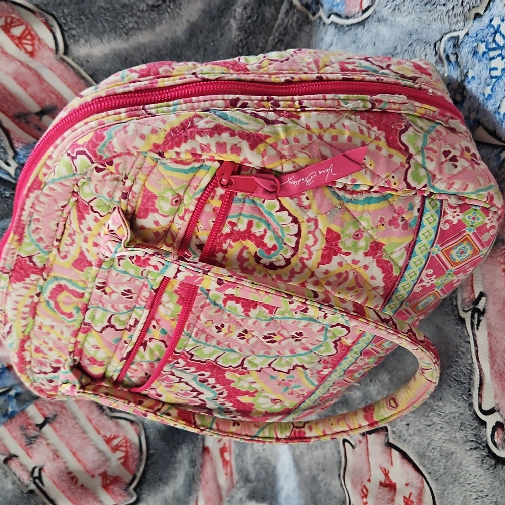 Vera Bradley Original Bowler Bag Purse Tote Retired